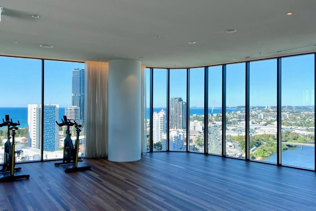 New Impressive 180° River View 1 Bed Apt With Pool 47F Daire Gold Coast Dış mekan fotoğraf